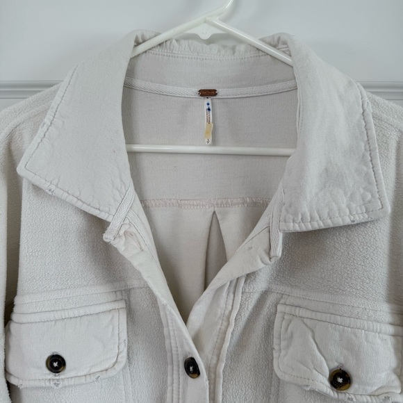 Free People Ruby Fleece Oversized Shirt Jacket Size Small - Picture 3 of 14